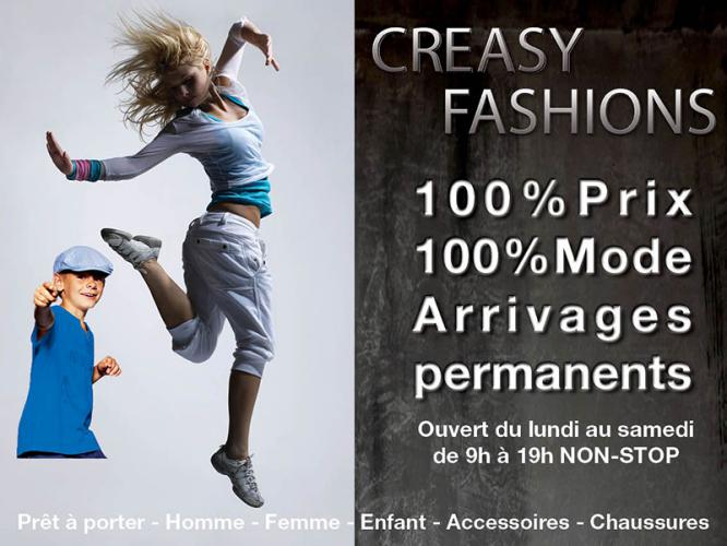 Crazy Fashion , habillement - logo, affiches, enseignes, flyers, catalogues