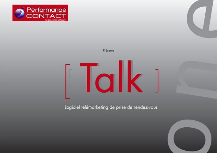 Talk , logiciel de prospection téléphonique - logo, charte graphique